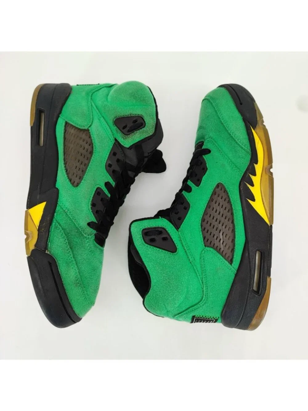 Nike Air Jordan 5 Retro SE Oregon Men's Size 9.5 Shoes Suede Green CK6631-307